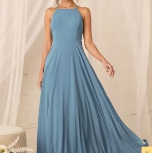 Lulus Slate Blue Maxi Dress